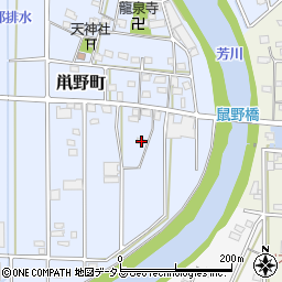 静岡県浜松市中央区鼡野町336周辺の地図