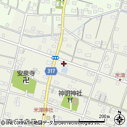 静岡県浜松市中央区米津町1664周辺の地図