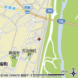 静岡県浜松市中央区河輪町337周辺の地図