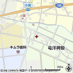 静岡県磐田市竜洋稗原61周辺の地図