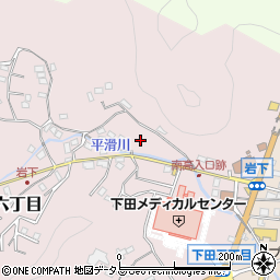 静岡県下田市六丁目9周辺の地図