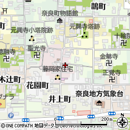 奈良県奈良市元興寺町37周辺の地図