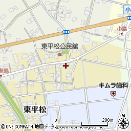静岡県磐田市東平松101周辺の地図