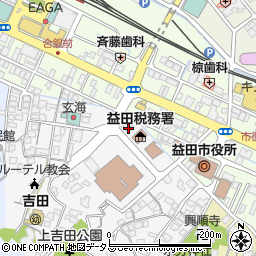 島根県益田市元町12-20周辺の地図