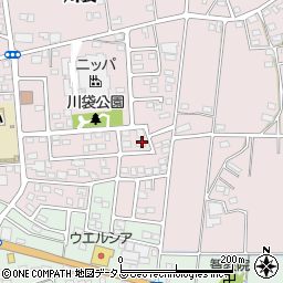 静岡県磐田市川袋1442-5周辺の地図