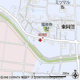 静岡県袋井市東同笠830周辺の地図