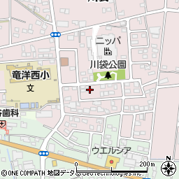 静岡県磐田市川袋1443周辺の地図