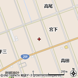 愛知県田原市谷熊町周辺の地図