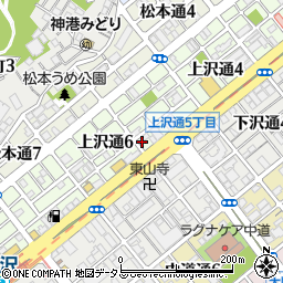 兵庫県神戸市兵庫区上沢通5丁目1-14周辺の地図