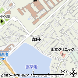 兵庫県明石市大久保町（森田）周辺の地図