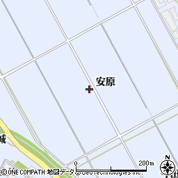 愛知県田原市豊島町安原周辺の地図