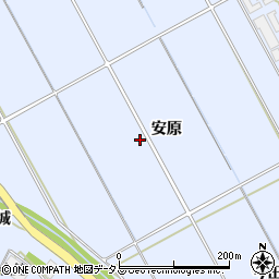 愛知県田原市豊島町（安原）周辺の地図