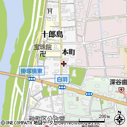 静岡県磐田市本町932-1周辺の地図