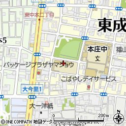 中大阪朝鮮初中級学校周辺の地図