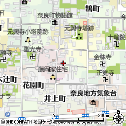 奈良県奈良市元興寺町36周辺の地図