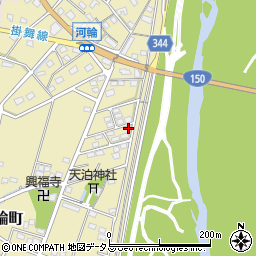静岡県浜松市中央区河輪町336周辺の地図