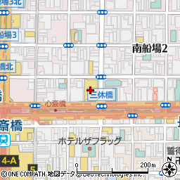 ザピーク心斎橋周辺の地図
