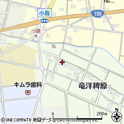 静岡県磐田市竜洋稗原79周辺の地図