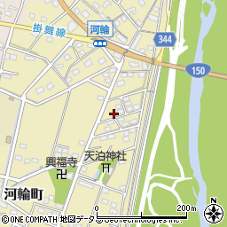 静岡県浜松市中央区河輪町320周辺の地図