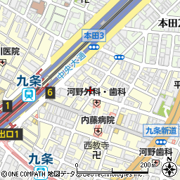 大阪九条郵便局 ＡＴＭ周辺の地図