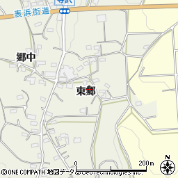 愛知県豊橋市寺沢町東郷周辺の地図
