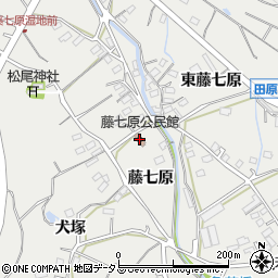 藤七原公民館周辺の地図