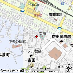 島根県益田市元町17-4周辺の地図