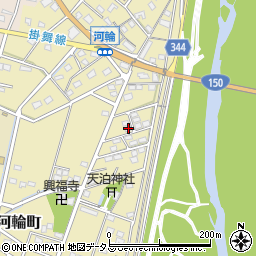 静岡県浜松市中央区河輪町319周辺の地図