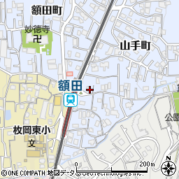 額田駅前公園周辺の地図