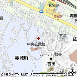 島根県益田市赤城町1-20周辺の地図