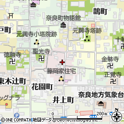 奈良元興寺郵便局 ＡＴＭ周辺の地図