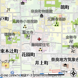 奈良県奈良市元興寺町12周辺の地図