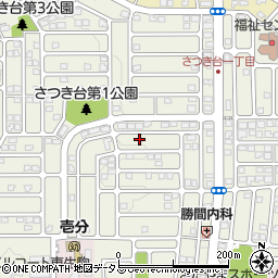 奈良県生駒市さつき台周辺の地図