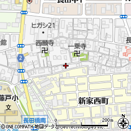 長田中公民館周辺の地図