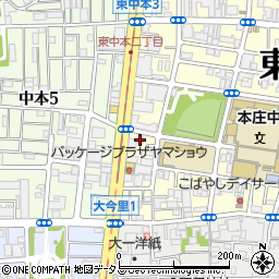吉田石油株式会社　今里サービスステーション周辺の地図