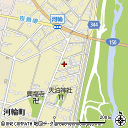 静岡県浜松市中央区河輪町321周辺の地図