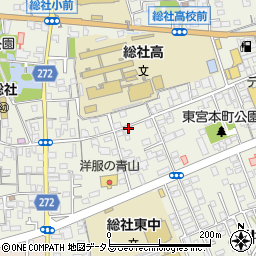 岡山県総社市総社3丁目周辺の地図