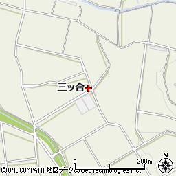 愛知県豊橋市伊古部町三ッ合周辺の地図