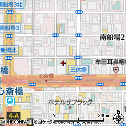 大阪府大阪市中央区南船場3丁目4-22周辺の地図