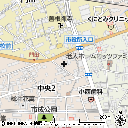 岡山県総社市中央2丁目18周辺の地図