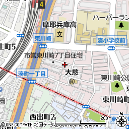 タイムズ東川崎町第２駐車場周辺の地図