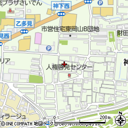 岡山県岡山市中区神下266周辺の地図