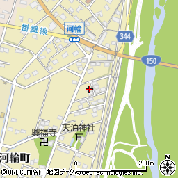 静岡県浜松市中央区河輪町318周辺の地図
