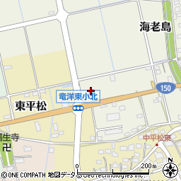 ローソン　磐田海老島店周辺の地図