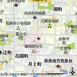 奈良県奈良市元興寺町33周辺の地図