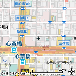 大阪府大阪市中央区南船場3丁目5-20周辺の地図