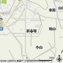 愛知県豊橋市杉山町新市場周辺の地図