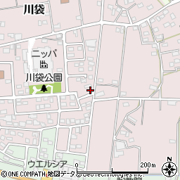 静岡県磐田市川袋1051-9周辺の地図