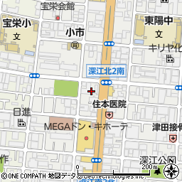 吉田石油株式会社　深江サービスステーション周辺の地図