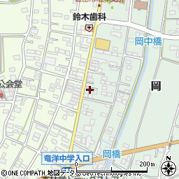 静岡県磐田市岡754-1周辺の地図